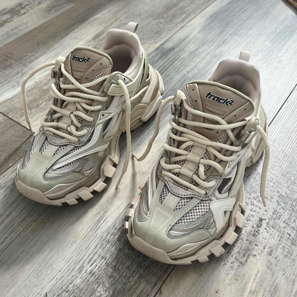 BALENCIAGA TRACK SNEAKERS IN BEIGE